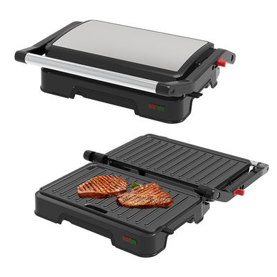 パニニ プレス サンドイッチ メーカー 粘りのない表面 ダブルヒーター ステンレス スチール 朝食 メーカー コンタクト グリル チーズ 卵 ベーコン ステーキ