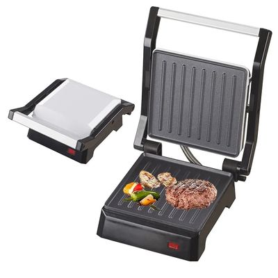 パニニ プレス サンドイッチ メーカー 粘りのない表面 ダブルヒーター ステンレス スチール 朝食 メーカー コンタクト グリル チーズ 卵 ベーコン ステーキ