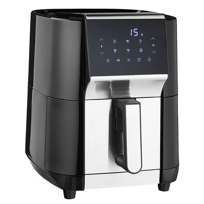 オイルフリーステンレス鋼 電動キッチンエアフライヤーオーブン 5.5L 7L XL デジタル 8 プリセット タッチスクリーン
