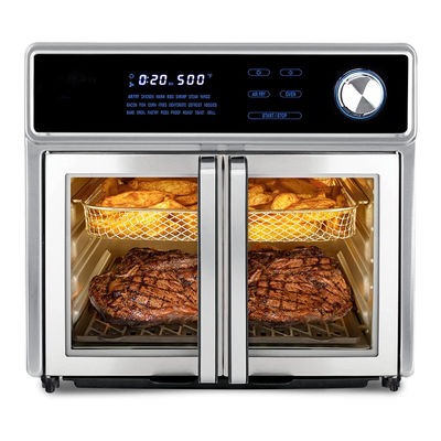 1700W エアフライヤーオーブン フランスドア 5.5L 6.5L 23L 健康なオイルフリーステンレス