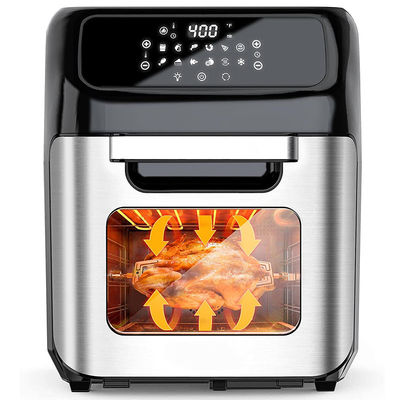 12リットルの空気フライヤーオーブン OEM ODM 大容量 ポテトチップス 蒸気 ステンレス デジタル 電気