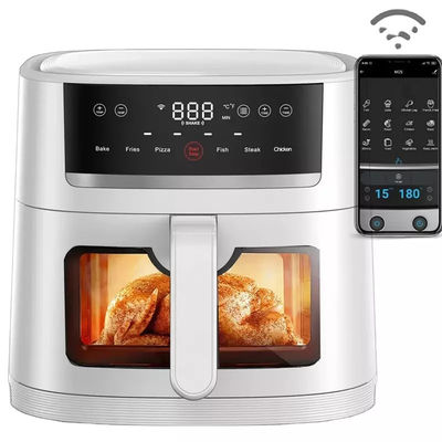 電動Wifi Tuya 3.5L 4L 5.5L 6.5L 8L 9L スマートガラスオイルフリーディープフライヤー