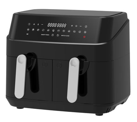 ダブルバスケット 無油 スマート ダブルエアフライヤー 9L デジタル 2400W