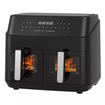9Lのデュアルエアフライヤー 10イン1タッチプリセット2ゾーン技術