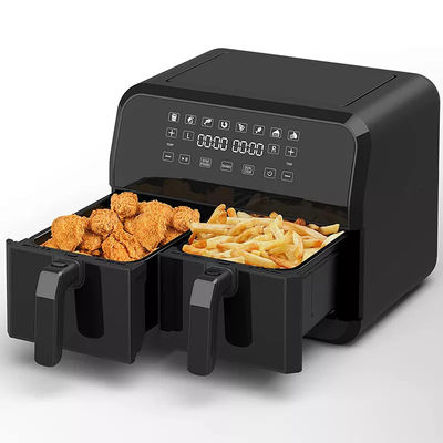 9Lのデュアルエアフライヤー 10イン1タッチプリセット2ゾーン技術