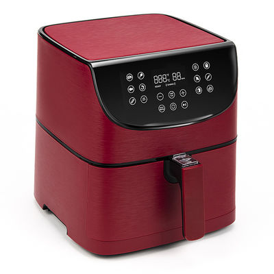 小型キッチン 電気家用 8L デジタルエアフライヤー 1700W クーカー ステンレス スチール ダブルバスケット ゾーン