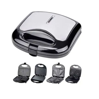 4 3 イン 1 ミニワッフルサンドイッチメーカー 朝食トースター 850W