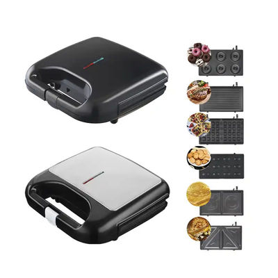 多機能 9 7 8 6 5 4 3 イン 1 切断可能な電気ミニワッフルメーカー 朝食パン