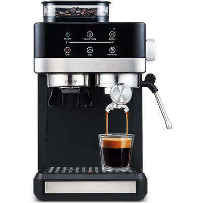 プロの電気エスプレッソコーヒーマシン 強力 15/20bar 圧力ポンプ カプチーノ ラテ 磨き機 耐久性のあるプラスチック製