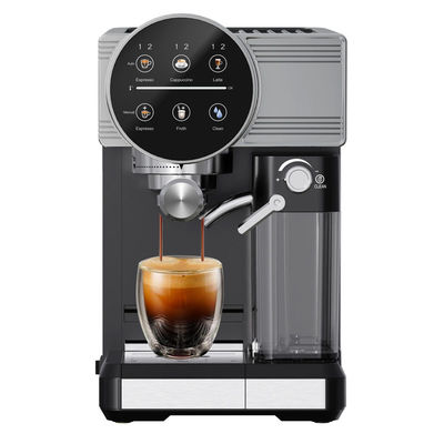 プロの電気エスプレッソコーヒーマシン 強力 15/20bar 圧力ポンプ カプチーノ ラテ 磨き機 耐久性のあるプラスチック製