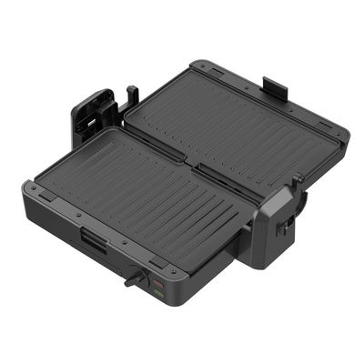 1200W 切断可能なコンタクトグリル 3 プレート 105 180 度 オープン 温度 調整 ボンブ 電気 PTFE 家庭用 BBQ 向け