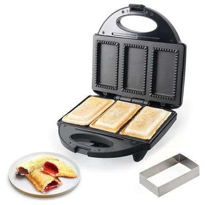 非粘着型PTFEコーティング 2スライスワッフルメーカーと取り外すサンドイッチとパンケーキメーカー