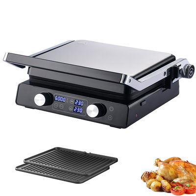 2000W デジタルディスプレイ 電動炊飯台 冷たいタッチ 安全ハンドル 油収集用ドリップトレイ 電気グリル&amp;グリッドル