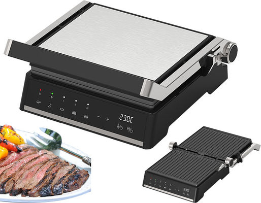 2000W デジタルディスプレイ 電動炊飯台 冷たいタッチ 安全ハンドル 油収集用ドリップトレイ 電気グリル&amp;グリッドル