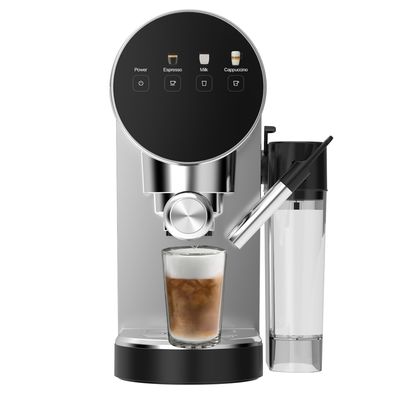 Anbolife Hot Selling 20 Bar Semi-Automatic Coffee Machine for Espresso Coffee Maker with Milk tank for Household Use