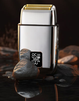 ANBOLIFE レトロメタル充電式ボディシェーバー、IPX5防水、90分稼働時間、600mAhバッテリー搭載