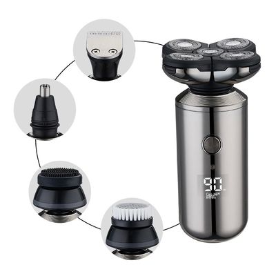 ANBOLIFE スマート 5刃 リチャージ可能な電気剃毛機 デジタルディスプレイ USB電源 メンズ用スペアパーツ無料