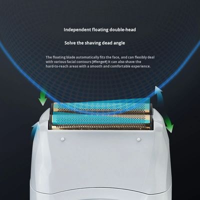 1200mAhのバッテリーとデジタルディスプレイのリチャージ可能な電気シェーバー