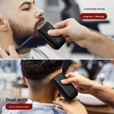 5V パワー・ツイン・ブレード 男性の体剃り用のプラスチック製のハウス付きの電気剃り刀