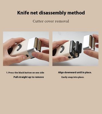 1200mAhバッテリー搭載充電式電気シェーバー、無料スペアパーツと男性用顔剃り用プラスチックハウジング