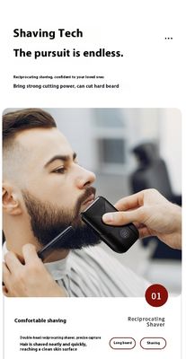 5V パワー・ツイン・ブレード 男性の体剃り用のプラスチック製のハウス付きの電気剃り刀