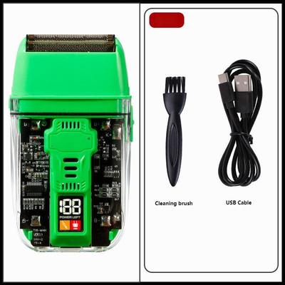 600mAhリチウムイオンバッテリー搭載プロフェッショナル電気シェーバー、1.5時間充電、IPX4防水、男性の顔と体用