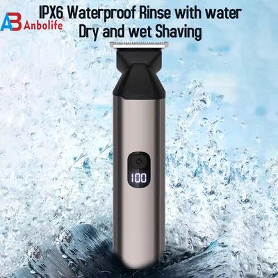 6 in 1 多機能電動ヘアクリッパー、IPX7防水、1.5時間の充電時間、メンズグルーミング用