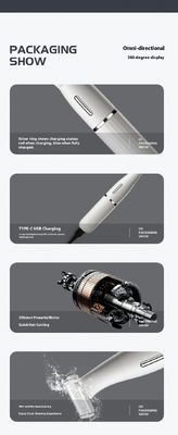 6-in-1多機能電動シェーバーとノーズヘアトリマー、1年間の保証とUSB充電