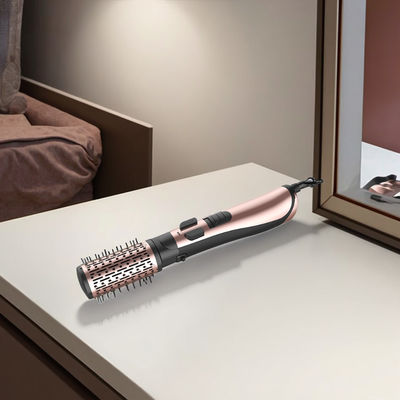 1200Wのパワフルヘアドライヤーブラシ、3段階の温度調節と220~240Vの電圧で簡単スタイリング