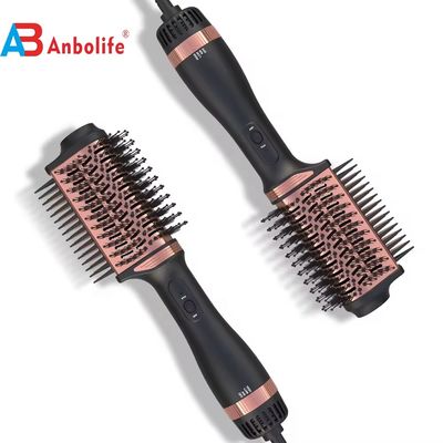 2in1 タイタン製 ヘアブラシスタイラー 1200W パワー 3 温度レベルと 2 速度設定