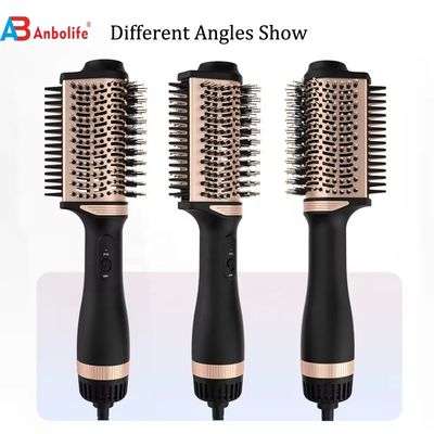 2in1 タイタン製 ヘアブラシスタイラー 1200W パワー 3 温度レベルと 2 速度設定