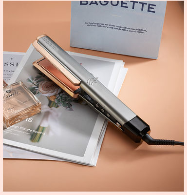 2 in 1 ウェット & ドライ ヘアストレートナー & カーラー、13段階温度設定、急速加熱