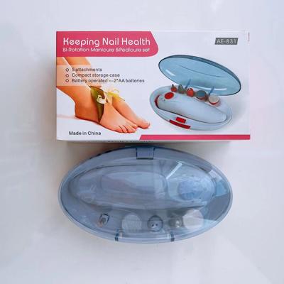 プロフェッショナルポータブルネイルファイルセットと電池式ネイルドリルマシン、ペディキュアツール用