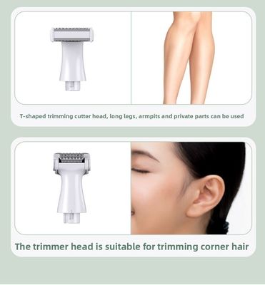 6-in-1多機能女性用シェーバー脱毛器セット、1200mAhバッテリー、ステンレス鋼ブレード、無料スペアパーツ付き