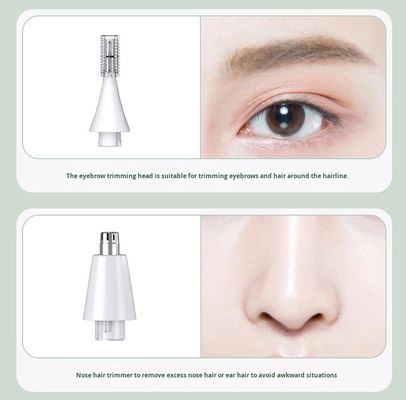 6-in-1多機能女性用シェーバー脱毛器セット、1200mAhバッテリー、ステンレス鋼ブレード、無料スペアパーツ付き