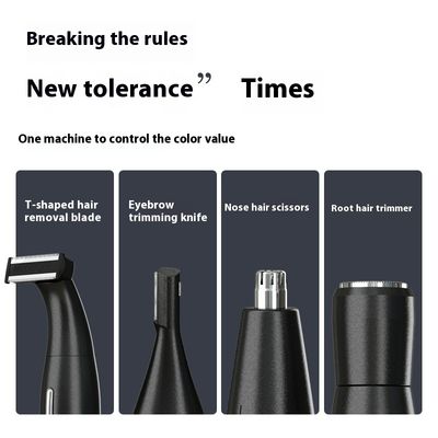 USB充電式電気シェーバー、600mAhバッテリー、90分稼働時間、ステンレス鋼ブレード、パーソナルグルーマー