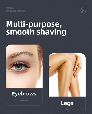 USB充電式電気シェーバー、600mAhバッテリー、90分稼働時間、ステンレス鋼ブレード、パーソナルグルーマー