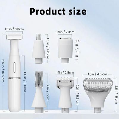 USB充電付きの6インワン多機能電気剃り機セット 眉を削ったり家庭で使用したりするために完全に防水