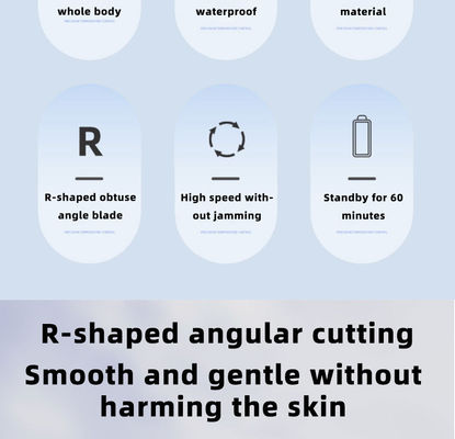 USB充電付きの6インワン多機能電気剃り機セット 眉を削ったり家庭で使用したりするために完全に防水