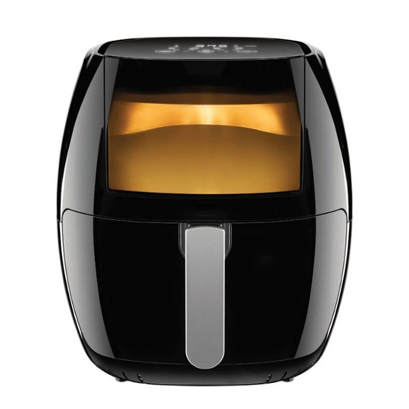 小型キッチン 電気家用 8L デジタルエアフライヤー 1700W クーカー ステンレス スチール ダブルバスケット ゾーン