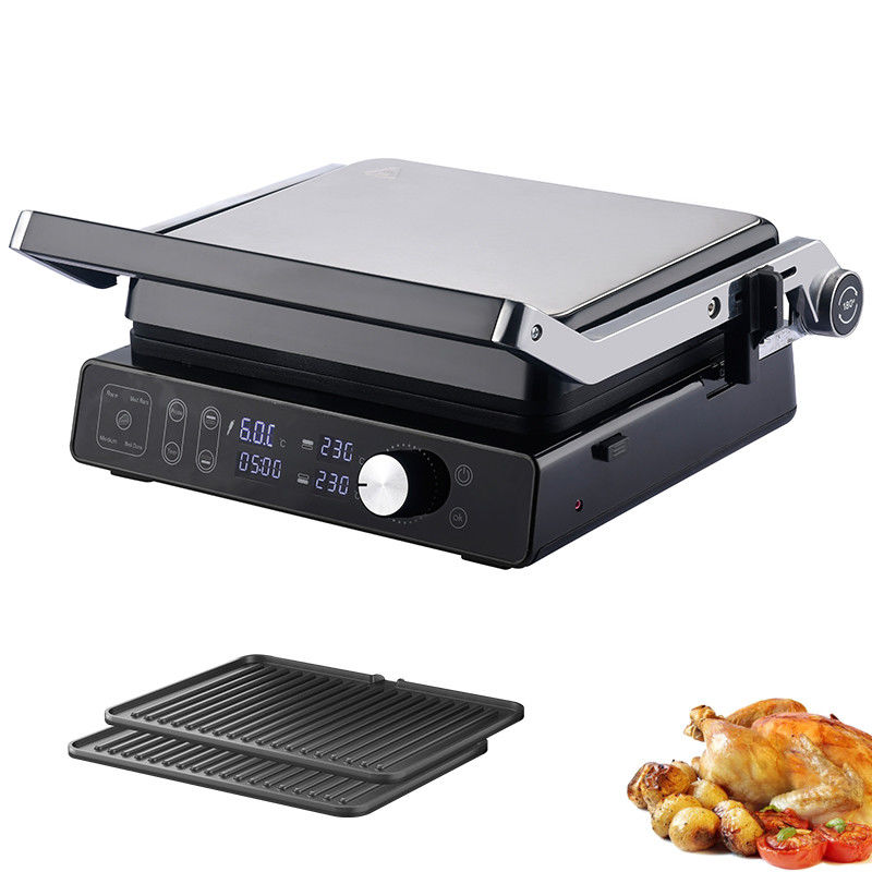 2000W デジタルディスプレイ 電動炊飯台 冷たいタッチ 安全ハンドル 油収集用ドリップトレイ 電気グリル&amp;グリッドル