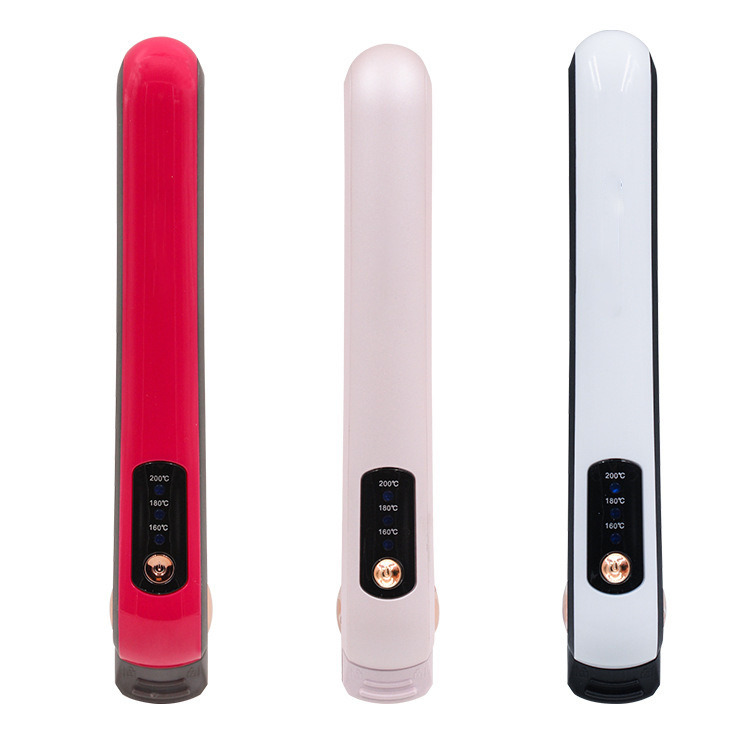 160~200℃温度範囲のコンパクトヘアカーリングワンド、1年保証付きデュアルパーパスヘアストレートナー